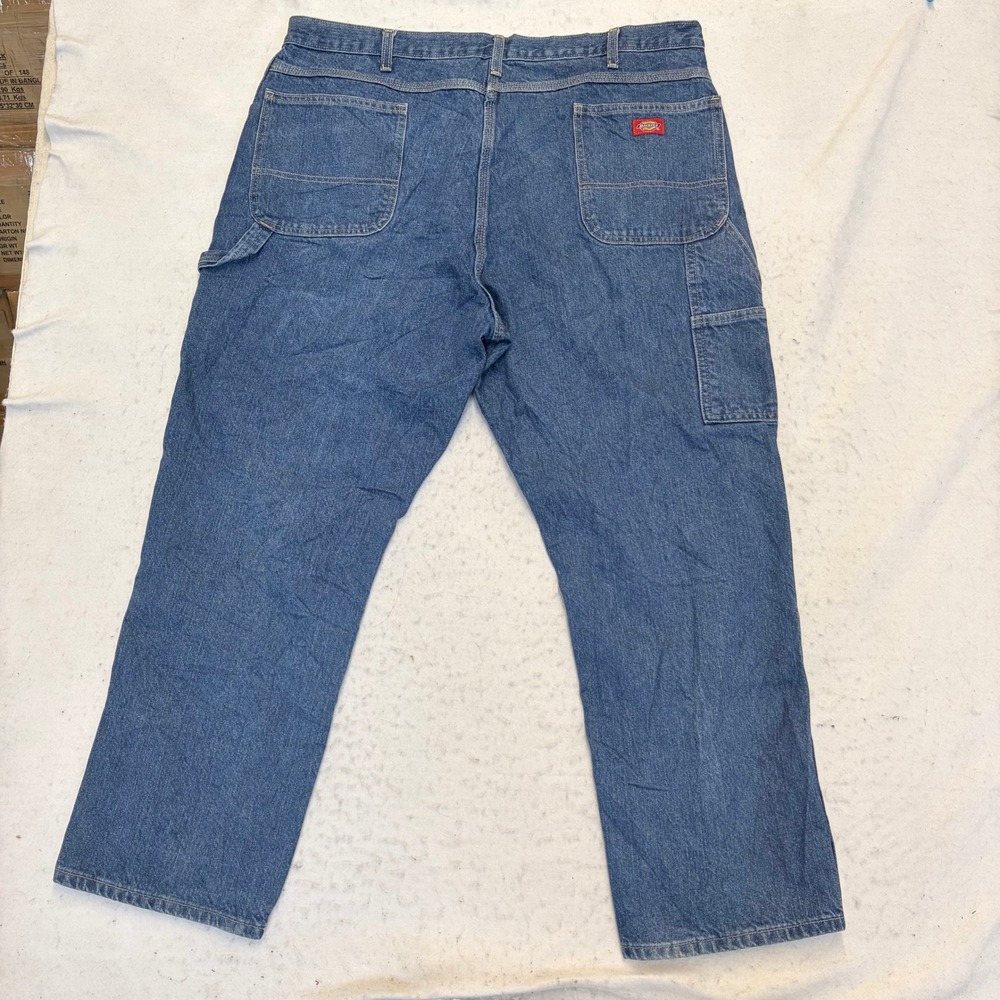 Dickies Carpenter Jeans Mens 42x30 Blue Denim Workwear Utility